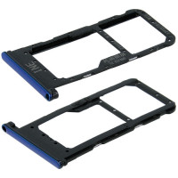 Тримач SIM-карти та MicroSD для Huawei P Smart Plus (Blue)