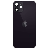 Задня кришка для iPhone 12 (Black) (Original PRC) зі склом камери