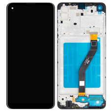 Дисплей для Samsung A215 Galaxy A21 (2020) з тачскріном і рамкою (Black) (Original)