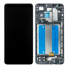 Дисплей для Samsung M013 Galaxy M01 Core (2020) з тачскріном і рамкою (Black) (Original)