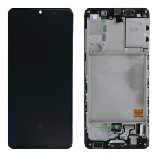 Дисплей для Samsung A415 Galaxy A41 (2020) з тачскріном і рамкою (Black) (Original)