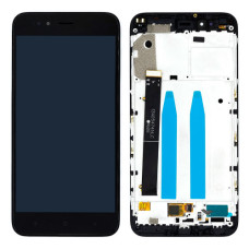 Дисплей для Xiaomi Mi A1 з тачскріном і рамкою (Black) (Original PRC)