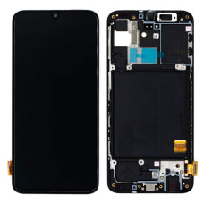 Дисплей для Samsung A405 Galaxy A40 (2019) з тачскріном і рамкою (Black) (Original)
