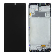 Дисплей для Samsung M325 Galaxy M32 (2021) з тачскріном і рамкою (Black) (Original)