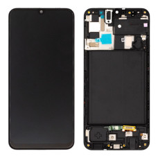 Дисплей для Samsung A505 Galaxy A50 (2019) з тачскріном і рамкою (Black) (Original)