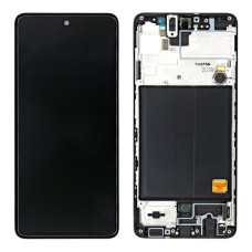 Дисплей для Samsung A515 Galaxy A51 (2019) з тачскріном і рамкою (Black) (Original)