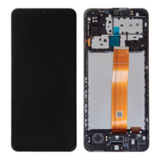 Дисплей для Samsung M127 Galaxy M12 (2020) з тачскріном і рамкою (Black) (Original)