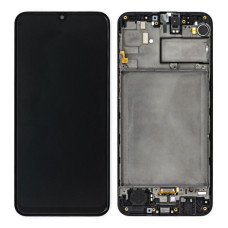 Дисплей для Samsung M307 Galaxy M30s (2019) з тачскріном і рамкою (Black) (Original)