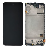 Дисплей для Samsung M317 Galaxy M31s (2020) з тачскріном і рамкою (Black) (Original)