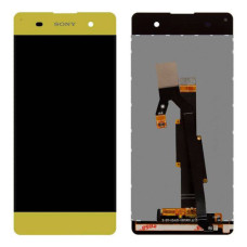 Дисплей для Sony F3112 Xperia XA Dual з тачскріном і рамкою (Lime gold)