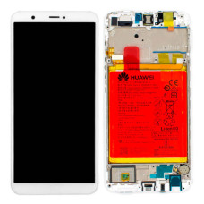 Дисплей для Huawei P Smart 2017 з тачскріном і рамкою (White) (Original)