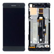 Дисплей для Sony F3112 Xperia XA Dual з тачскріном і рамкою (Graphite black) (Original PRC)