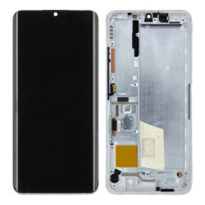 Дисплей для Xiaomi Mi Note 10 з тачскріном і рамкою (White) (Original)