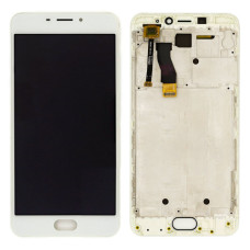 Дисплей для Meizu M5 Note з тачскріном і рамкою (White)