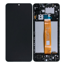 Дисплей для Samsung A125 Galaxy A12 (2020) з тачскріном і рамкою (Black) (Original PRC)