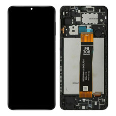 Дисплей для Samsung A127 Galaxy A12 (2021) з тачскріном і рамкою (Black) (Original)