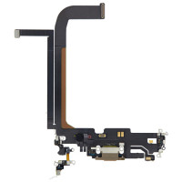 Шлейф для iPhone 13 Pro Max з роз’ємом зарядки (Gold) (Original)
