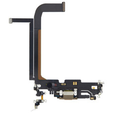 Шлейф для iPhone 13 Pro Max з роз’ємом зарядки (Gold) (Original)