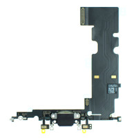 Шлейф для iPhone 8 Plus з роз’ємом зарядки (Black) (Original)