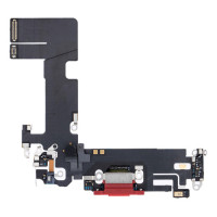 Шлейф для iPhone 13 з роз’ємом зарядки (Red) (Original)