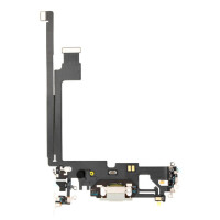 Шлейф для iPhone 12 Pro Max з роз’ємом зарядки (Silver) (Original)