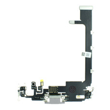 Шлейф для iPhone 11 Pro Max з роз’ємом зарядки (Silver)