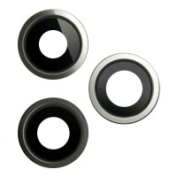 Скло камери для iPhone 12 Pro Max в рамці (Silver) (Original)