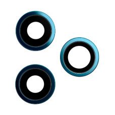 Скло камери для iPhone 12 Pro в рамці (Blue) (Original)