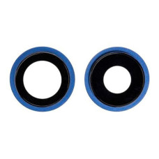 Скло камери для iPhone 12 mini в рамці (Blue) (Original)