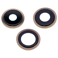 Скло камери для iPhone 13 Pro Max в рамці (Gold) (Original)