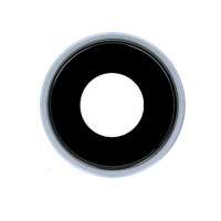 Скло камери для iPhone Xr в рамці (White) (Original)