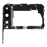 Скло камери для Huawei P40 Lite E в рамці (Black) (Original)