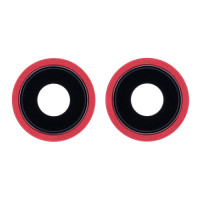 Скло камери для iPhone 13 mini в рамці (Red) (Original)